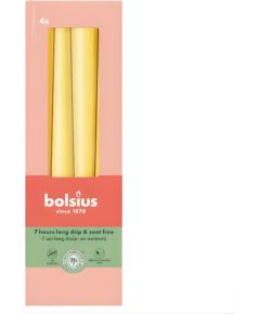 Bolsius Galda sveces 4gab.kastē 245/24mm dzeltenas Sveces un svečturi