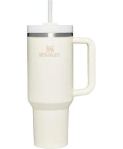 Stanley Termokrūze ar salmiņu The Quencher H2.O FlowState Tumbler 1.18L krēmkrāsā Termosi un Termokrūzes