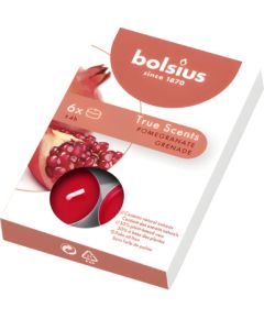 Bolsius Tējas sveces arom. 6 gab.True Scents pomegranate Sveces un svečturi