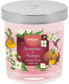 Bolsius Svece arom. stikla gl. Floral Fusion Ø80x72mm jasmine & mango Sveces un svečturi