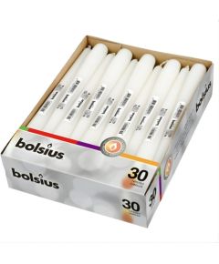 Bolsius Galda svece 1gab. 245/24mm balta Sveces un svečturi