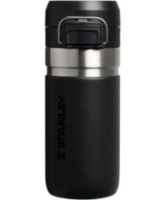 Stanley Termopudele The Quick-Flip Water Bottle Go 0,47L melna 2.0 Termosi un Termokrūzes