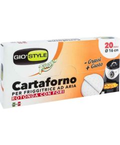 Gio`style Cepampapīra loksnes 20 gab. Ø16cm Air Fryer aerogrilam 2,5L Konditorejas piederumi