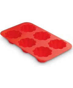 Guardini Briošetes forma 6 gab. silikona Juliette 17x29x3,8cm Konditorejas piederumi