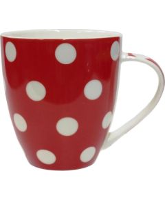 Asi Collection Krūze "Dots" 513 ml sarkana ar baltiem punktiņiem Galda piederumi