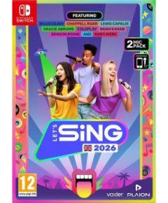 Plaion Let's Sing 2026 un 2 mikrofoni (Nintendo Switch) Nintendo spēles