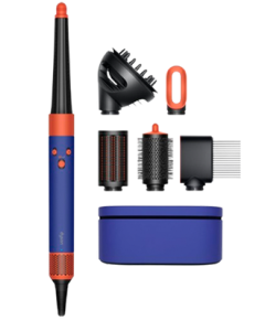 Dyson HS08 Airwrap Long Complete Ceramic Hair Dryer and Curler Straight + Wavy Ceramic Vinca Blue Matu fēni