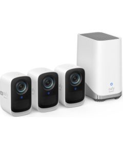 Anker eufyCam 3C novērošanas sistēma ar trim kamerām, 4K izšķirtspēja Videonovērošanas Komplekti
