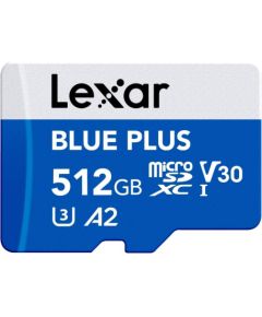 MEMORY MICRO SDXC 512GB UHS-I/W/A LMSBLPL512G-BNANG LEXAR Atmiņas kartes micro SD SDHC