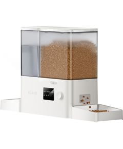 Rojeco New 2 in 1 Pet Water Fountain & Feeder WiFi (white) Viedās iekārtas un piederumi