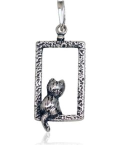 Sudraba kulons #2301903(POx-Bk), Sudrabs 925°, oksids (pārklājums), 3.3 gr. Sieviešu