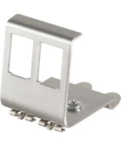 DIN-Rail adapteris 2xRJ45 Keystone modulim METĀLS Serveri un to komponentes