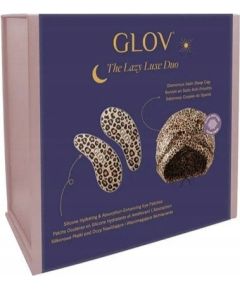 GLOV_SET The Lazy Luxe Duo silikonowe płatki pod oczy nawilżające i wspomagające wchłanianie + satynowy czepka do spania Духи и косметика