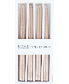 Antīka svece CAROL 4gab. 20cm bēši zeltīta Sveces un svečturi