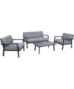 Dārza mēbeļu komplekts DELGADO galds, dīvāns un 2 krēsli Jaunumi -Dārzam