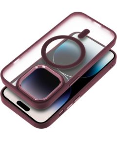 OEM -  MATTE MAG COVER case compatible with MagSafe for IPHONE 17 Pro Max plum red Neoriģinālie Maciņi