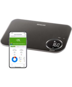 Kitchen scale with Bluetooth Sencor, black Кухонные весы