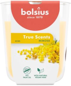 Bolsius Ароматизированная свеча в стеклянной баночке True Scents Ø80x73 мм, цвет мимоза Свечи и подсвечники