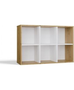 Top E Shop MALAX MINI 2X3 ARTISAN/WHITE BOOKCASE Jaunumi -Dārzam