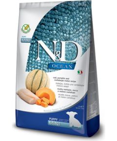 FARMINA N&D Ocean Dog Cod, Pumpkin & Cantaloupe Melon Puppy Mini - dry dog food - 800g Suņu barība