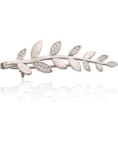 Sudraba piespraude #2920232(PRh-Gr)_CZ, Sudrabs 925°, rodijs (pārklājums), Cirkoni, 2.7 gr. Sudraba piespraude