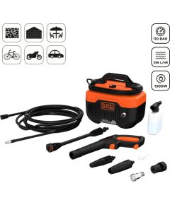 Black&decker Myjka ciśnieniowa Black+Decker BD MYJKA 1300W BEPW1300H 110bar Jaunumi -Dārzam