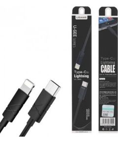 Usams U-GEE Универсальный силиконовый  Type-C Кабель 1m данных и заряда на Lightning Дата USB-кабели