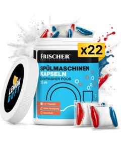 Frischer 3-in-1 dishwasher capsules, 22 pieces Tīrīšanas un Ķīmiskie līdzekļi