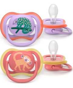 Philips Avent Ultra Air Deco māneklītis, 18M+, meitenēm (2 gab) - SCF349/47 Пустышки / Соски
