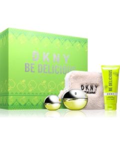 Dkny Be Delicious Dárková sada EDP 100 ml, tělové mléko 100 ml, miniaturka EDP 15 ml a pouch 100ml Dāvanu komplekti