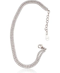 Sudraba aproce #2600434(PRh-Gr)_CZ, Sudrabs 925°, rodijs (pārklājums), Cirkoni, garums: 17 cm, 5.7 gr.  "Orio" kolekcija