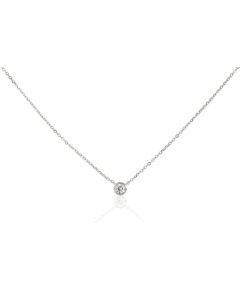 Sudraba kaklarota #2500152(PRh-Gr)_CZ, Sudrabs 925°, rodijs (pārklājums), Cirkoni, garums: 42 cm, 1.9 gr. Bez akmeņiem