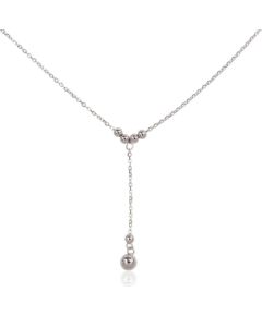 Sudraba kaklarota #2500151(PRh-Gr), Sudrabs 925°, rodijs (pārklājums), garums: 42 cm, 2 gr. Bez akmeņiem