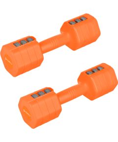 HL03 Regulējami stobri oranžā krāsā 2 x 2,5 kg HMS Hanteles  un  komplekti 