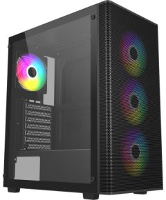 FSP Case M220-BA Black Mid Tower Power supply included No Datoru korpusi