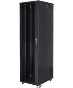 Lanberg Rack cabinet 19" free-standing 37U/800x800 (flat pack) FF01-8837-12B Black Serveri un to komponentes