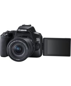 Canon EOS 250D + 18-55mm Kit Megapixel 24.1 MP Image stabilizer ISO sensitivity (max) 256000 Wi-Fi Video recording Manual CMOS Black Digitālās fotokameras