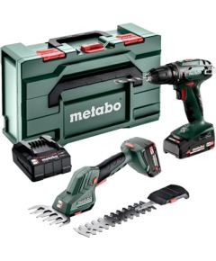 Instrumentu komplekts Metabo Combo Set 2.2.5 (BS 18 + SGS 18 LTX Q); 18 V; 2x2,0 Ah akum. Наборы электроинструментов