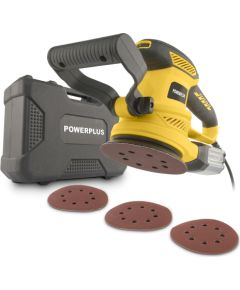 Ekscentriskā slīpmašīna 450W Ø125mm, POWERPLUS, POWX04710, Jauda: 450 W, Kustības: 12000 /min – 26000 /min Slīpmašīnas