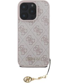 Guess 4G Charm Case Защитный чехол для iPhone 16 Pro Max Tone on Tone / розовый Чехлы - альтернативные