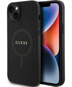 Guess GUHMP15SPSAHMCK iPhone 15 6.1" czarny|black hardcase Saffiano MagSafe Чехлы - альтернативные