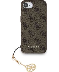 Guess 4G Charm Case Aizsargapvalks priekš iPhone 16e Tone on Tone / brūns Neoriģinālie Maciņi