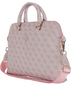 Guess PU 4G Triangle Logo Datorsoma 13/14/15" / rozā Somas portatīvajiem datoriem