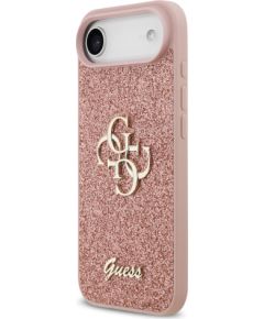Guess PU Fixed Glitter 4G Metal Logo Case Aizsargapvalks priekš iPhone Air / rozā Neoriģinālie Maciņi