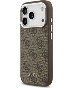 Guess 4G MagSafe Case Aizsargapvalks priekš iPhone 17 Pro Max / brūns Neoriģinālie Maciņi