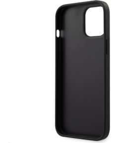 Guess PU 4G Triangle Case Aizsargapvalks priekš iPhone 12 Pro Max 6.7 / pelēks Neoriģinālie Maciņi