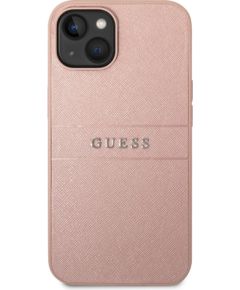 Guess PU Leather Saffiano Case Защитный чехол для iPhone 14 Plus / розовый Чехлы - альтернативные