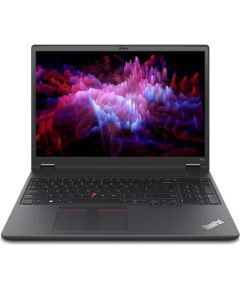 Lenovo ThinkPad P16v Gen 1 (AMD) AMD Ryzen™ 7 PRO 7840HS Laptop 40.6 cm (16") WUXGA 16 GB DDR5-SDRAM 512 GB SSD Wi-Fi 6E (802.11ax) Windows 11 Pro English Black Portatīvie datori