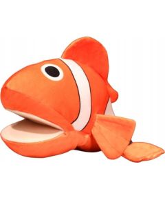 LeanToys Pluszowa Maskotka Ryba Błazenek Pomarańczowy Pacynka 25 cm Mīkstās rotaļlietas