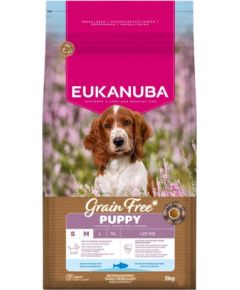 Eukanuba EUK DOG PUP&JR SMMED GF OF 3KG Suņu barība